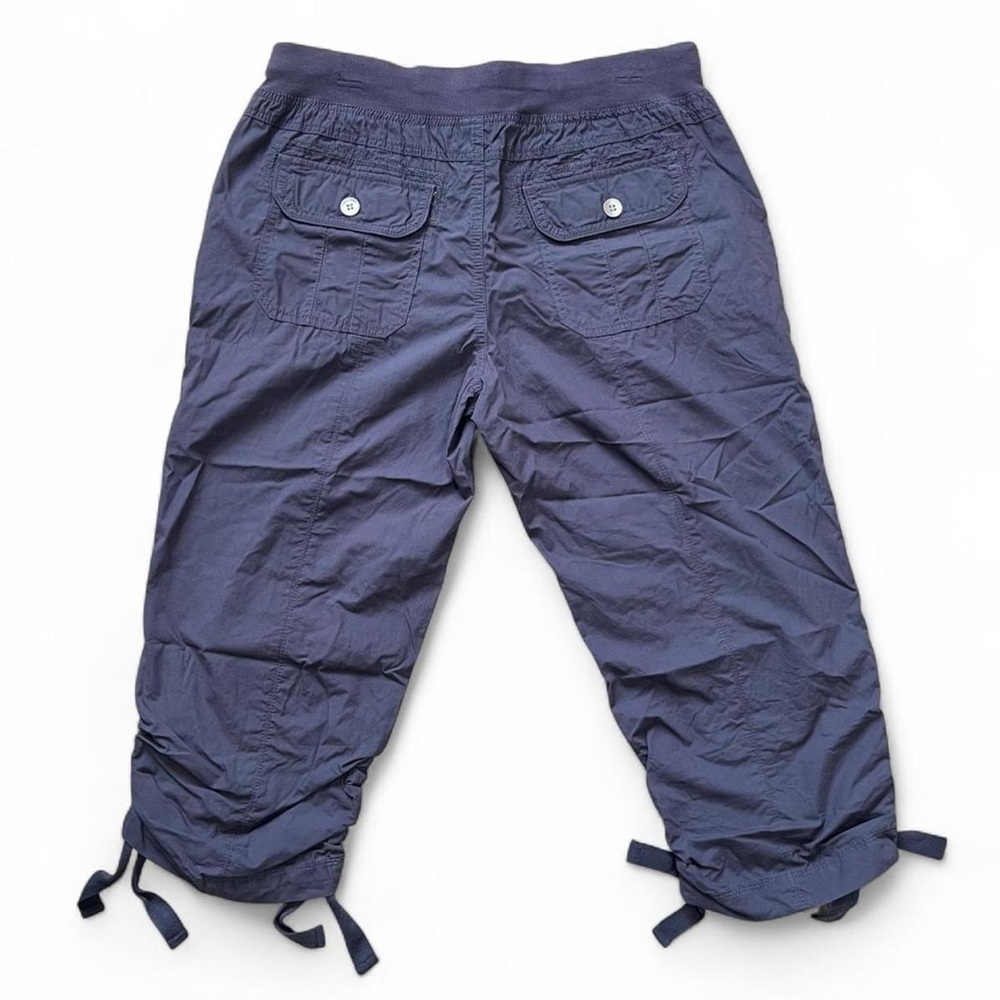 Calvin Klein Performance Cargo Capri Navy Drawstring Tapered Leg Pants Size M - Picture 2 of 6